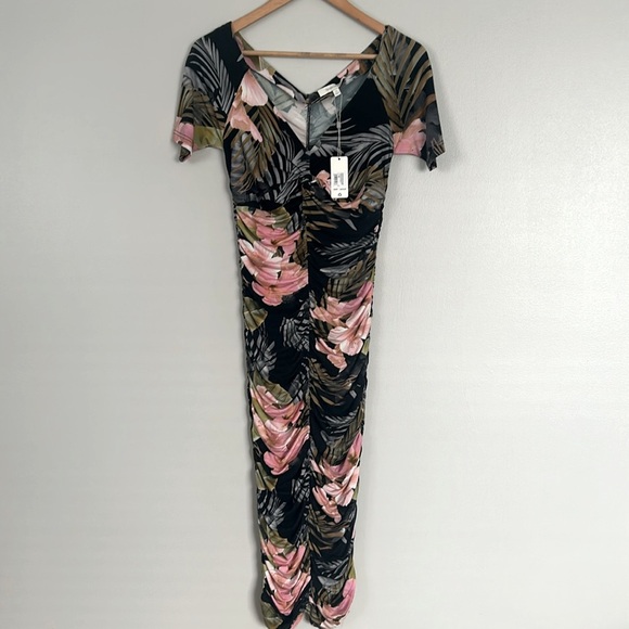 Favorite Daughter The Bad Decisions V-Neck Body-Con Hawaiian Dress Size XS - Picture 7 of 16